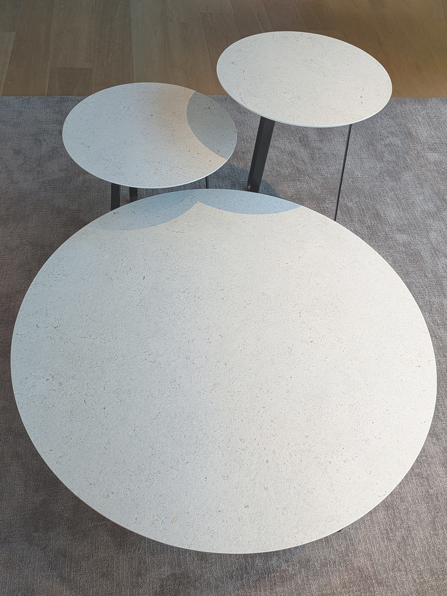Beistelltische Couchtische modern rund hell
