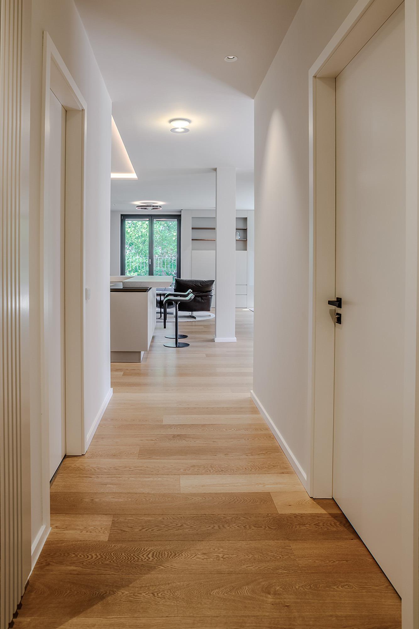 Wohnküche Flur Beleuchtung hell modern Deckenlampe